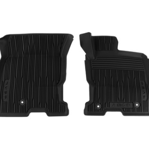 Talne preproge za vse vremenske razmere spredaj, črna, pladenj z dvignjenimi robovi